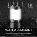 Black Camping Lantern Battey Powered Tent Lights Lightweight Telescopic Portable Light Outdoor Folding Led Brightest Flashlight. 