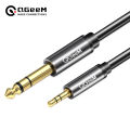 QGeeM 3.5mm to 6.35mm Adapter Aux Cable for Mixer Amplifier CD Player Speaker Gold Plated 3.5 Jack to 6.5 Jack Male Audio Cable.