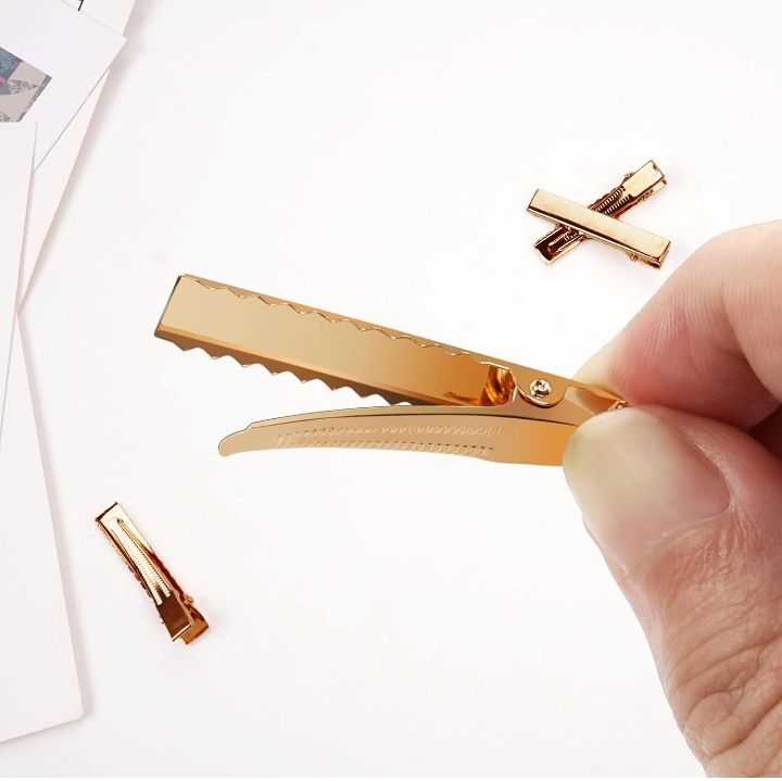 10/20%20pcs%20Metal%20Alligator%20Hair%20Clips%20Pins%20Flat%20Top%20with%20Teeth%20for%20DIY%20Hairpins%20Headdress%20-%20Image%204