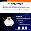 1PC Screw Sounnd Light Vontrol Lamp E27 Light Control Auto Lamp Cap AC180-240V Electricity Saving Suitable for All Light Bulbs.