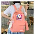 Popular Pink blue Color Girls High School Student college  Backpack Bags. 
