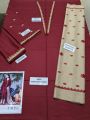 DHANAK FABRIC Fully Embroidered Dress. 