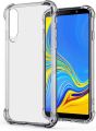 Samsung A50 flexible clear transparent soft gpu back case cover with bumper.