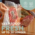 50pcs/Lot BPA-Free Food Vacuum Plastic Sealing Bags Food Preservation Sealed Bag Household Reusable Vacuum Sealer Bag.