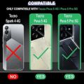 Tecno Pova 5 Pro 5G Back Trasnpernt Soft Tpu Jelly Case Anti Airbaig Back Protection Case. 