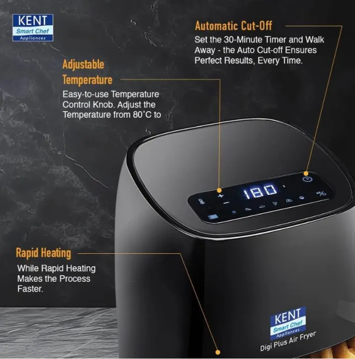 KENT%20Digi%20Plus%20Air%20Fryer%204L%20%7C1300W%20Digital%20Display%20&%20Touch%20Control%20Panel%20%7C%20Black%20Air%20Fryer%20(4%20-%20Image%205