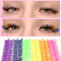 [Personal Eyelash] 240/390/600 Cluster Color Mixed Eyelash Extension Kit Makeup Beginner False Eyelash. 