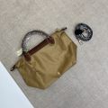 Auth LongChampˉ Paris Le Pliage Top Handle Bag/Crossbody Bag 7 Colors Small Version 28/20x22cm. 