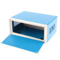 Blue Junction Box Metal Rectangle Electronic Project Case DIY Preventive Box Power Enclosure Corrosion Resistant Durable.
