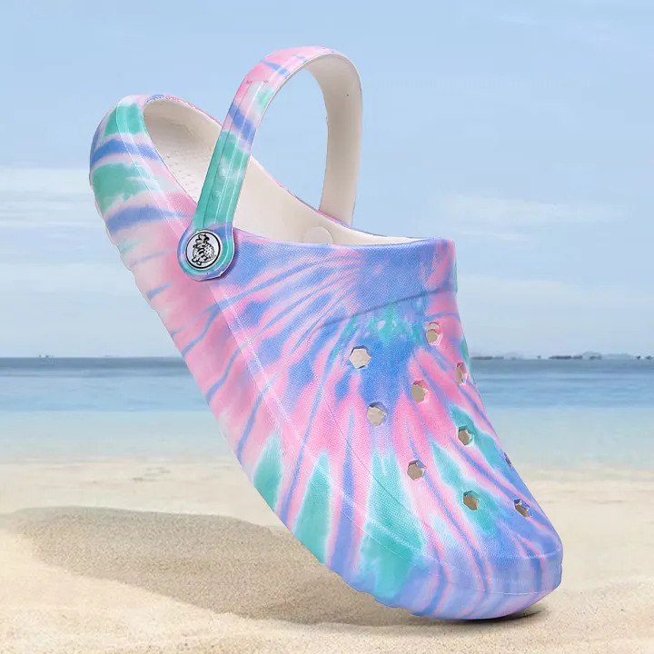 Tie-dye%20Pattern%20Clog,%20Garden%20Shoes,%20Lightweight%20EVA%20Mules,%20Non-slip%20Sandals,%20Breathable%20Slip-On%20Shoes%20for%20Indoor%20Outdoor%20666%20-%20Image%202