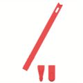 Good quality Cartoon silicone pen case for ApplePencil 2 generation Anti-slip and anti-drop tablet stylus case Solid color Cover.