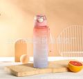 700ml water bottle | 700ml Gradient Sports Water Bottle Cute Frosted Cup with Straws for Female Girls Gift Beauty Camping Tour Sport Water Bottle | water bottle. 
