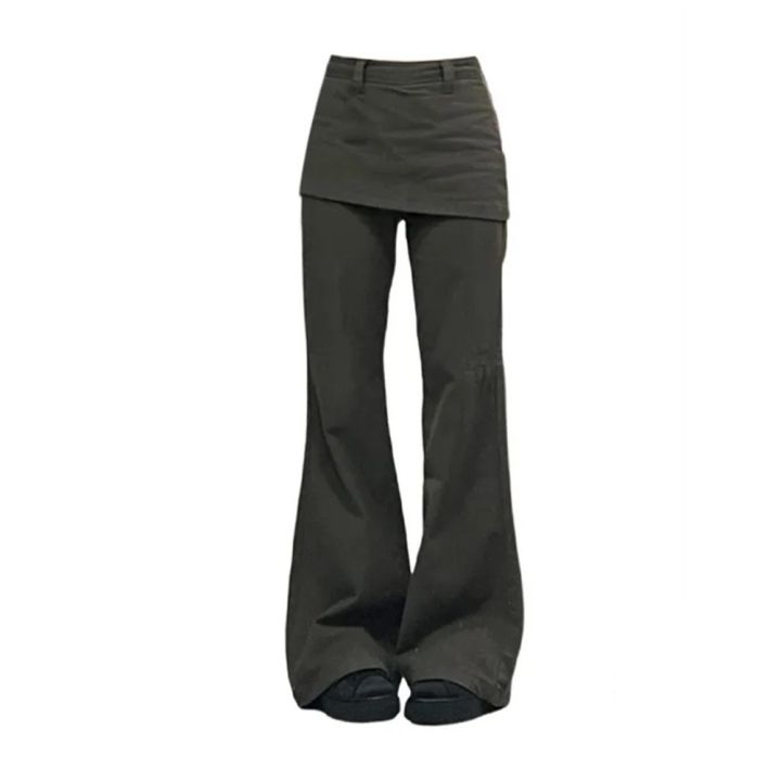 Botvotee%20Fake%20Two-Piece%20Plus%C2%A0size%20Wide%20Leg%20Jeans%20for%20Women%202025%20New%20Y2k%20Fashion%20Streetwear%20High%20Waisted%20Flare%20Denim%20Pants%20-%20Image%207