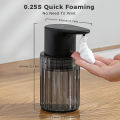 Automatic Foam Soap Dispenser Touchless Rechargeable Electric 3 Levels Adjustable Hand Sanitizer Dispenser for Kitchen and Bathroom.