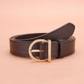 Women's Belt Fashion High-quality Pin Buckle Belt Genuine Luxury Soft PU Leather Belt Women Pair with Pants Jeans，For Ideal Gift. 