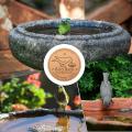 Bird Copper Cleaning Disk Triple-Point Support Purifier Disc Bird Bath Copper Disk Feeder Accessories For Garden Yard Water Bowl. 