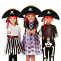 Halloween Pirate Hat Cap Decoration Halloween Masquerade Captain Cosplay Costume Props Pirate Theme Birthday Party.