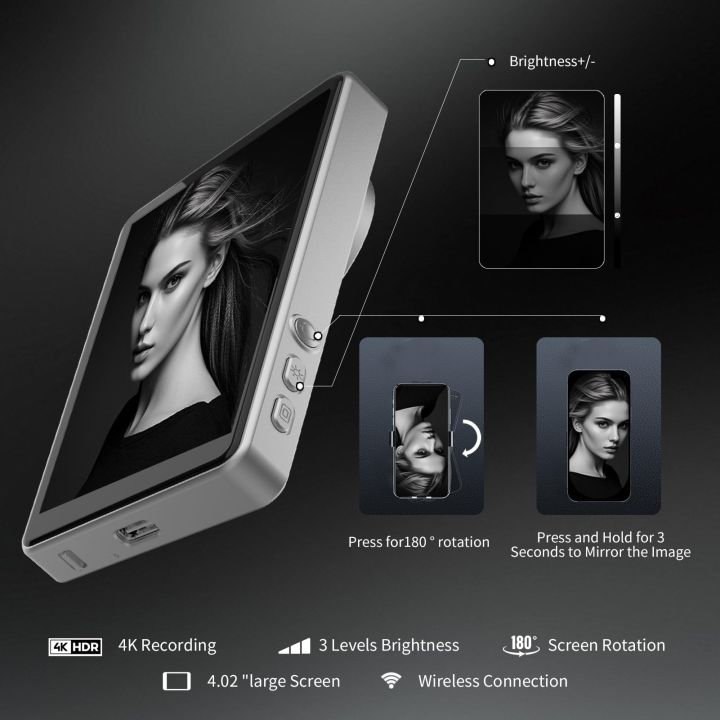 Magnetic%20Phone%20Selfie%20Monitor%20Screen%20for%20Smartphone%20Rear%20Camera%20Selfie%20Vlog%20Live%20Stream%20for%20iPhone%20Android%20Phone%20-%20Image%206