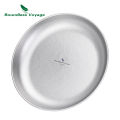 Boundless Voyage Camping Plate Titanium Dinner Plate Stackable Kitchen Tableware Reusable Dish Set of 1/3, Dishwasher Safe. 