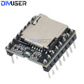 DIYUSER DFPlayer Mini MP3 Player Module V3.0 16P TF Card U Disk DF Player Audio Voice Module Board. 