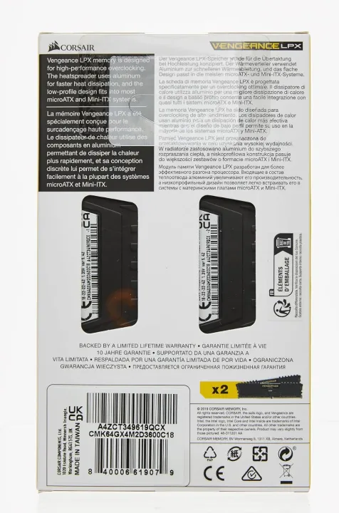 Corsair%20Vengeance%20LPX%2032GB%2016GB%20(2x8GB)%20DDR4%20DRAM%203200MHz%203600MHz%20Desktop%20Memory%20Kit%20Black%20White%20XMP2.0%20For%20Intel%20AMD%20Gaming%20-%20Image%203