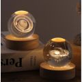 6cm 8cm 3d Crystal Galaxy Ball Astronaut Led Night Light Kids Birthday Gift Valentine's Day Bedroom Decor Projectors Night Lamp.