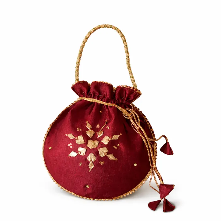 Fancy%20embroidered%20clutch/potli%20bag%20for%20wedding%20parties%20designer%20traditional%20potli%20gol%20bag%20with%20Handmade%20Gota%20work%20-%20Image%209