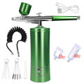 Airbrush Nail With Compressor Portable Air Brush For Painting Model Art Paint Crafts Spray Compressor Kit Oxygen Injector. 