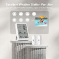 Tuya WiFi Weather Station Smart Thermohygrometer Kit WiFi Gateway&amp;Outdoor IP65 Waterproof 433mhz Thermohygrometer with App Alert. 