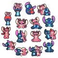 8-22Pcs Disney Stitch Shoe Charms Cartoon DIY Shoes Accessories For Clogs Sandals Decorations Kids X-mas Gifts. 