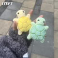 Dog Toy Mini Turtle Plush Chew Toy for Puppies Teething Relief Interactive Bite Resistant Dog Toy Dental Health Safe Fun Play.