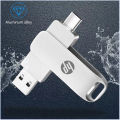 2TB hp original OTG metal USB flash drive type-C micro USB for laptop can use for iPhone iOS. 