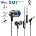QKZ DM-7 Zink Alloy In-Ear Headphone Earphone HIFI bass gaming earphone. 