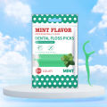 Mint dental floss stick - home portable disposable care dental floss stick - oral care - deep cleaning - interdental cleaning pr. 