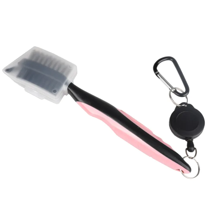 Golf%20Club%20Brush%20Groove%20Cleaner%20Retractable%20Dual%20Sided%20Nylon%20Bristles%20Aluminum%20Carabiner%20Groove%20Cleaner%20Groove%20Cleaning%20Tool%20Kit%20-%20Image%202