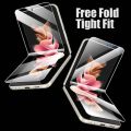 4Pcs Inside Hydrogel Film for   Z Flip 5 4 3 TPU Screen Protector. 