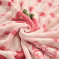 Girls Cartoon Strawberry Flannel Blanket, Warm Bedspread Sheet, Fuzzy Soft Fleece Plush Blankets for Bed Sofa Nap Shawl Blankets.