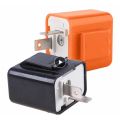 12V Speed Adjustable 2 Pin LED Electronic Flasher Relay for Motorcycle Turn Signal Direct Replacement Universal Hazard Warn. 