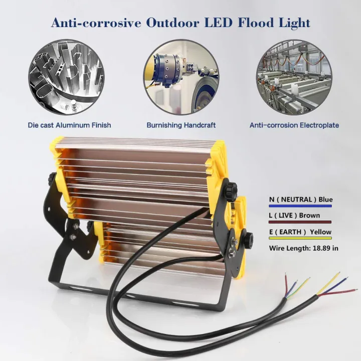 50W%20100W%20150W%20LED%20Floodlight%20Outdoor%20COB%20Flood%20Light%20Projector%20Reflector%20Lamp%20Waterproof%20Spotlight%20Construction%20Lamp%20Lighting%20-%20Image%202