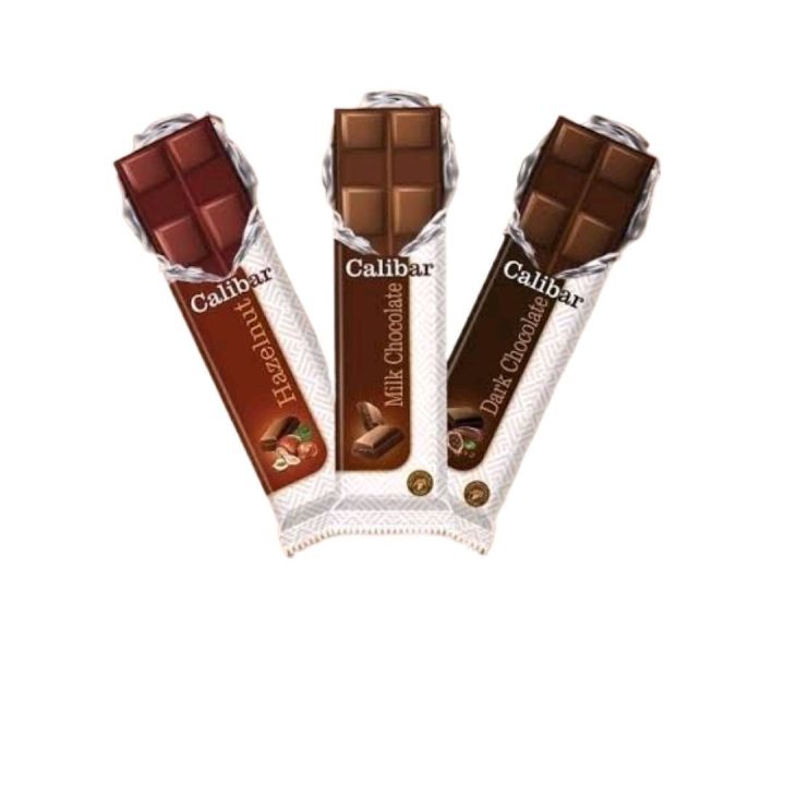 Caliber Chocolate 40g Bar 3's ( Milk,Dark,Hazelnut Chocolate)