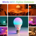 Zigbee 3.0 Smart LED Lamps E27 B22 E14 GU10 Works With Home Assistant Zigbee2mqtt Voice Group Control Echo Plus Show AC 85-265V. 