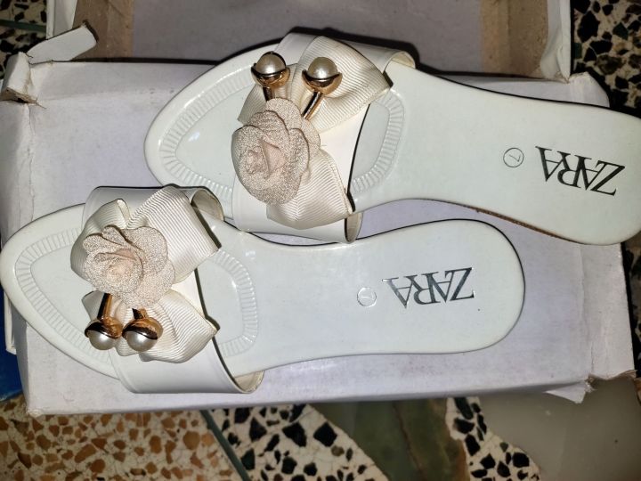 Eid Special Collection White Slippers