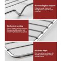 New Stainless Steel Cooling Rack Non-stick Silver BBQ Tray Barbecue Cooking Mesh Shelf.