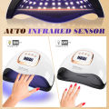 Sun-X25-max 380W 81LEDs UV LED Lamp for Nails Powerful Nail Dryer For Curing All Gel Nail Polish Drying UV Light for Manicure. 