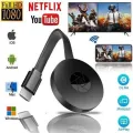 HDMI Wireless WiFi Dongle TV Streaming Device Chrome Cast Full HD 1080P Digital Media Stream Video HDTV Mira Cast Full HD 1080P Android TV Stick Black. 