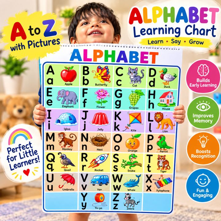 All-in-One Kids Early Learning Chart & Activity Flip Book (English ...