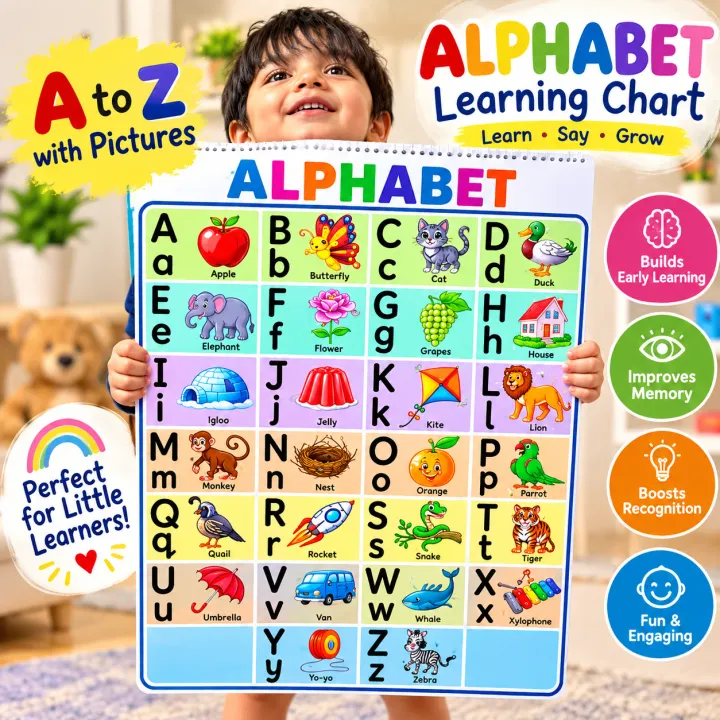 All-in-One Kids Early Learning Chart & Activity Flip Book (English ...