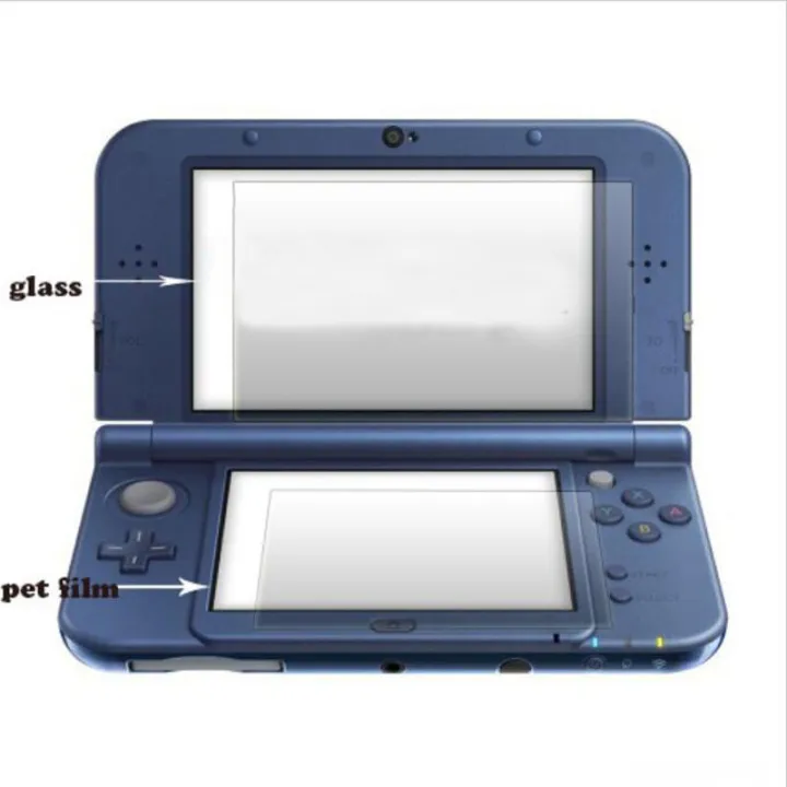1%20Set%20Tempered%20Glass%20Screen%20Protector%20for%20New%20%203DS%20XL/LL,%20Full%20Coverage%20Top%20LCD%20+%20Bottom%20PET%20Film%20Protection%20Set%20-%20Image%203