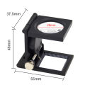 1PC 10x Folding Lens Linen Tester Foldable Mini Pocket Magnifiers Cloth Thread Counter Magnifier Magnifying Glass 28mm. 