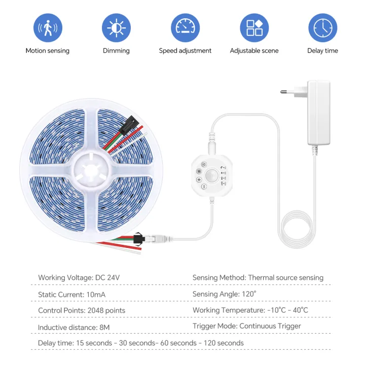 5M%2010M%20PIR%20Motion%20Sensor%20LED%20Ceiling%20Light%20Strip%2024V%20WS2811%20Pixels%20Addressable%20Chasing%20Tape%20For%20Room%20Corridor%20Entrance%20Door%20Lamp%20-%20Image%203